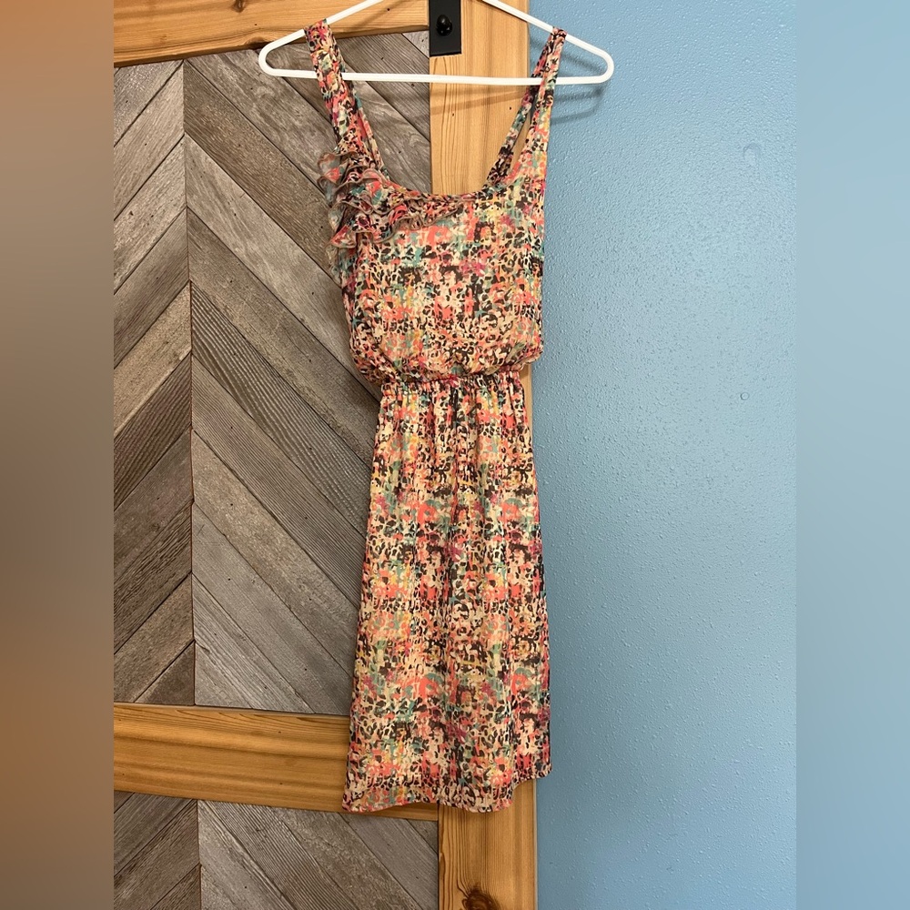 Vanity Multicolor Floral Mini Dress
